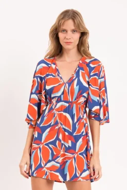 Leaves Mini Dress>Rio de Sol Fashion