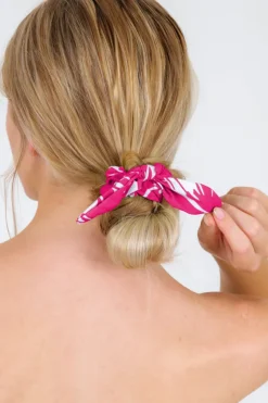 Pink-Palms Scrunchie>Rio de Sol Fashion