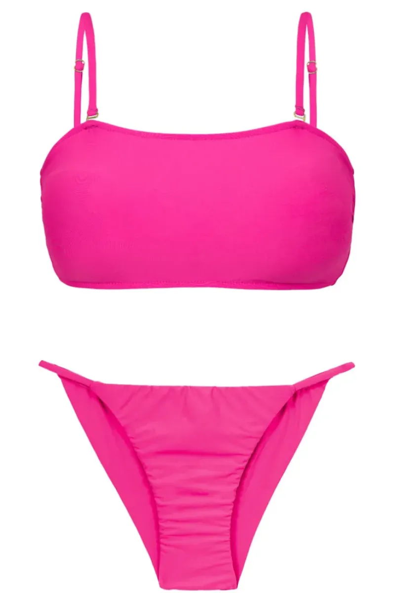 Set Amaranto Bandeau-Reto Cheeky-Fixa>Rio de Sol Best