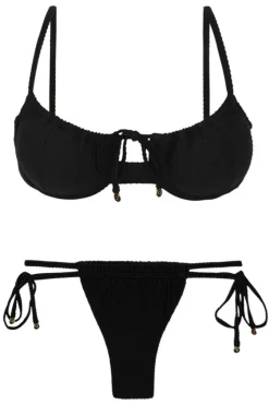 Set Dots-Black Balconet-Tie Pipa>Rio de Sol New