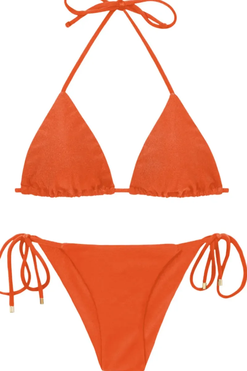 Set Shimmer-Paprica Tri-Inv Cheeky-Tie>Rio de Sol Fashion