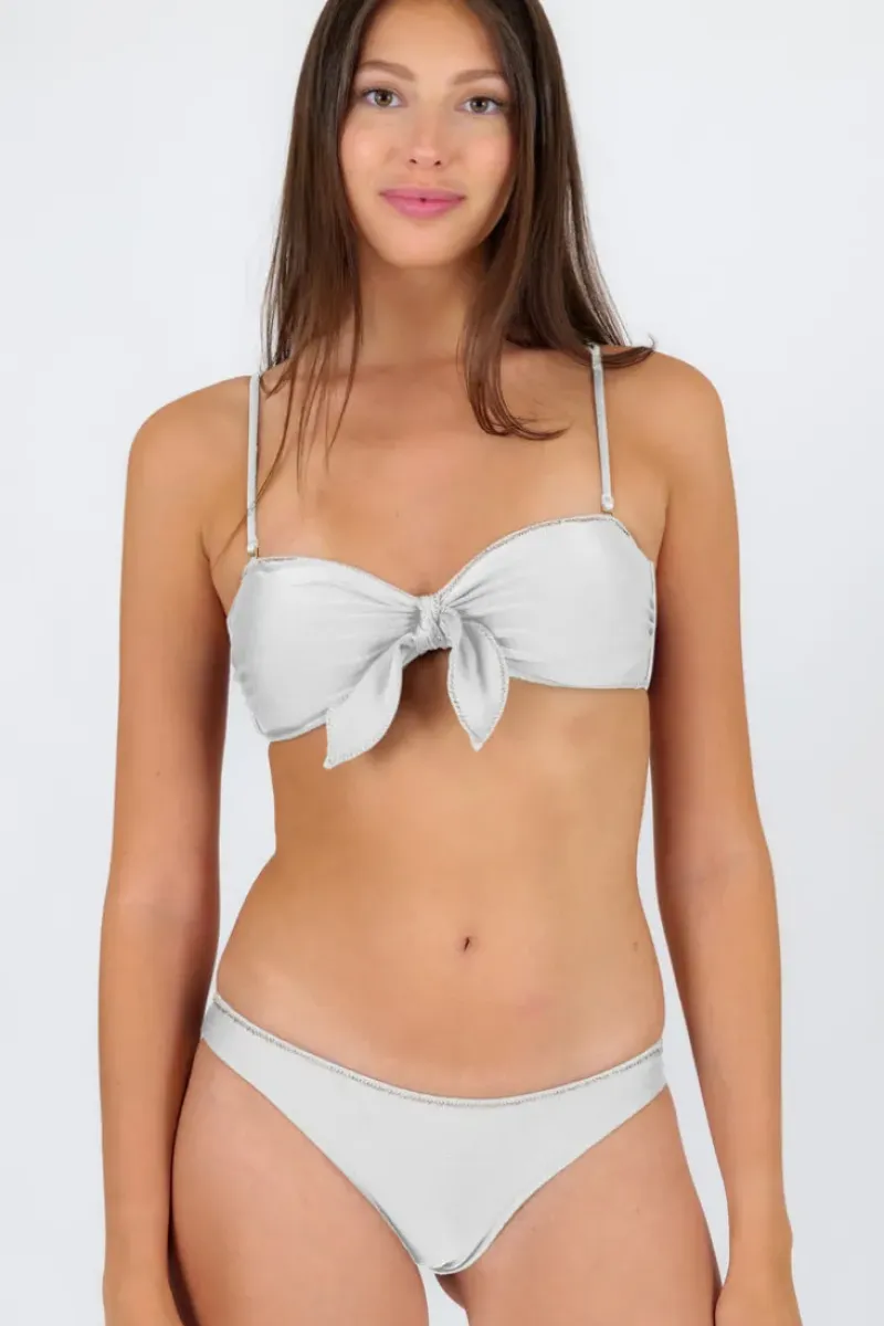 Set Shimmer-White Bandeau-Knot Essential>Rio de Sol Hot