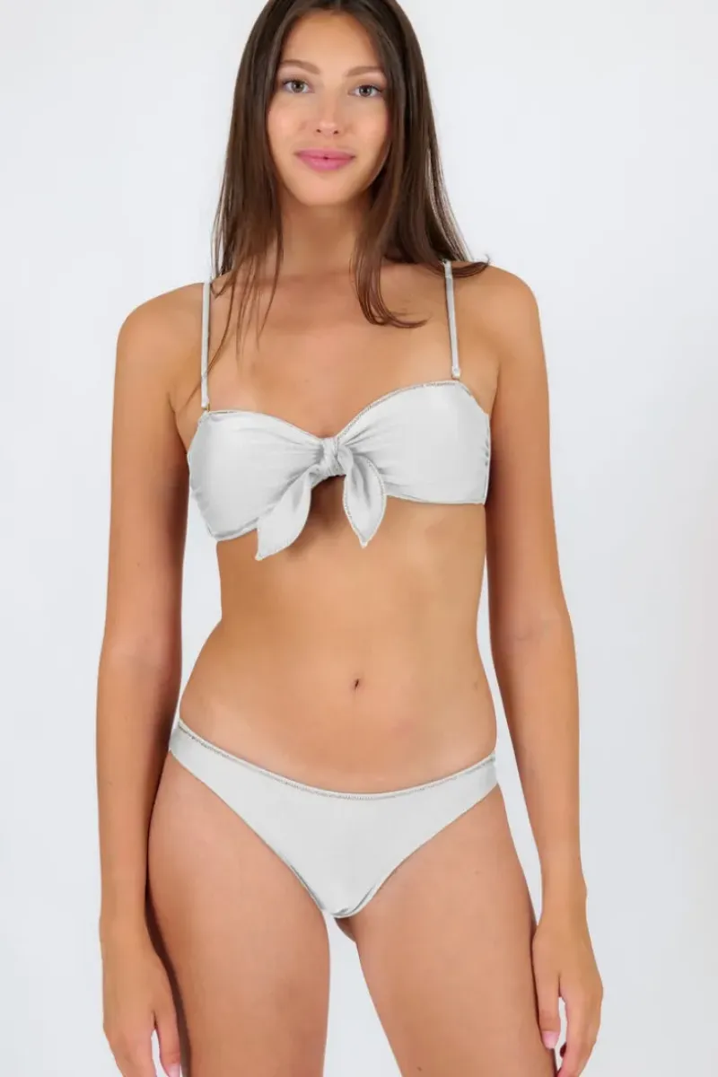 Set Shimmer-White Bandeau-Knot Essential>Rio de Sol Hot