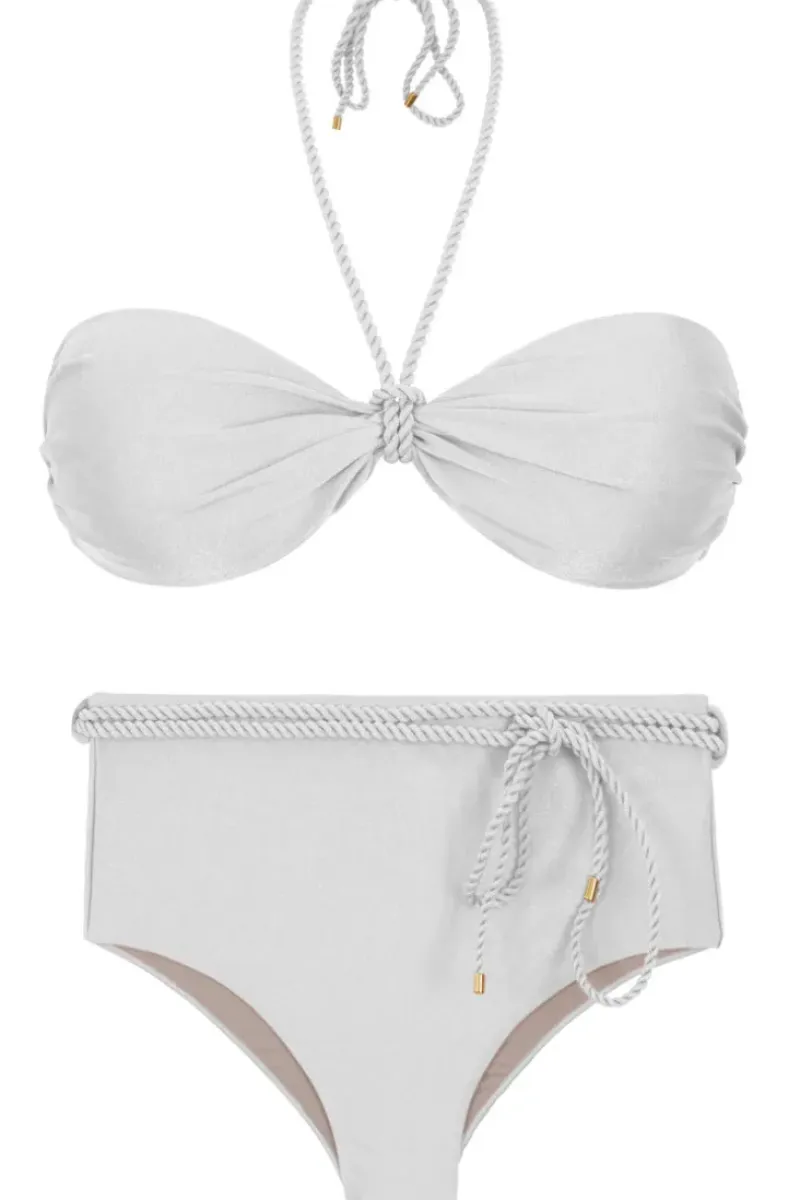 Set Shimmer-White Twist Belted-High-Waist>Rio de Sol Best