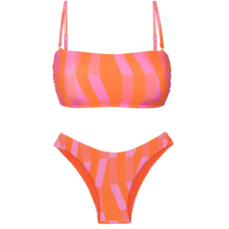 Set Sunrise Bandeau-Reto High-Leg>Rio de Sol Sale