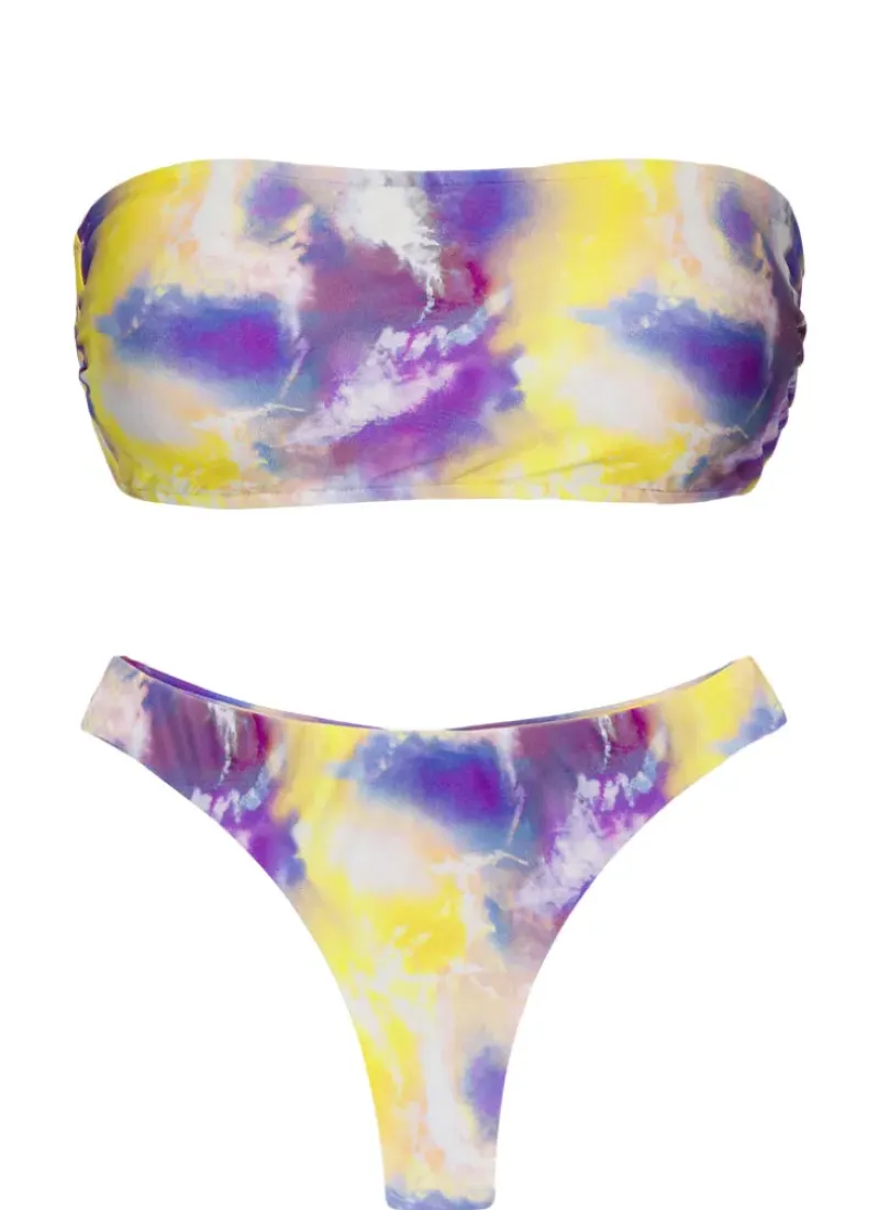 Set Tiedye-Purple Bandeau-Reto Fio>Rio de Sol Discount