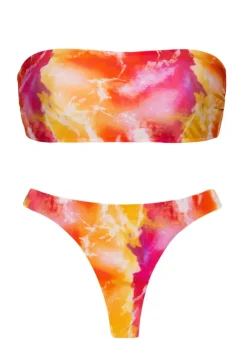 Set Tiedye-Red Bandeau-Reto Fio>Rio de Sol Clearance